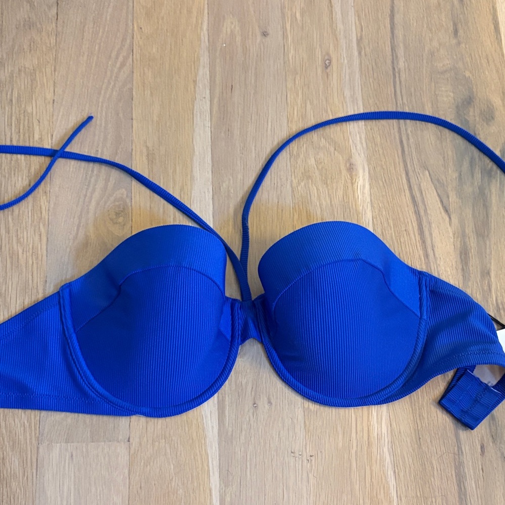 Shade & Shore Blue Bikini Top